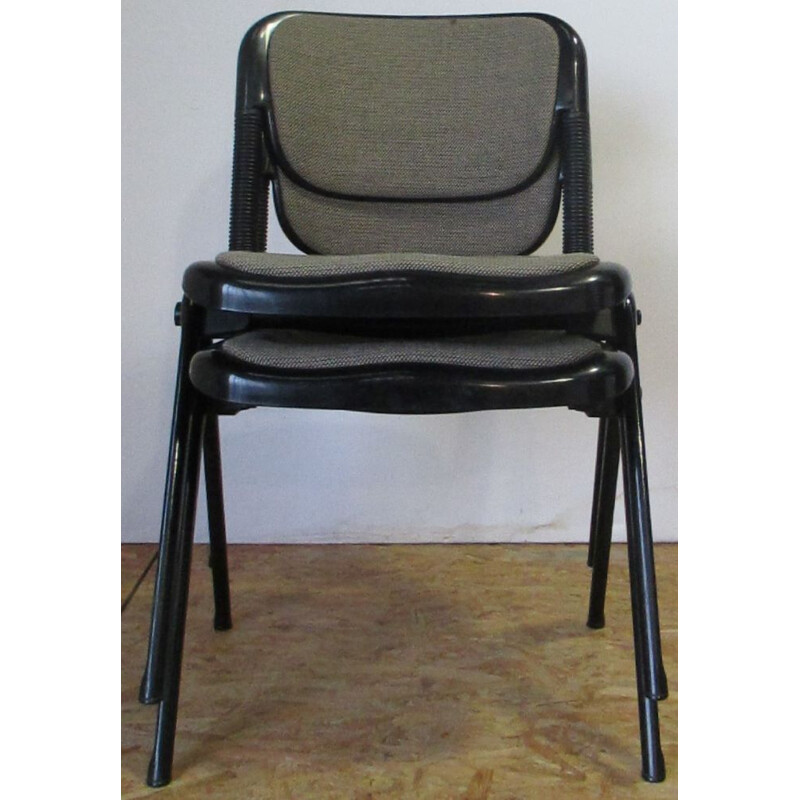 Juego de 4 sillas de vértebra vintage de Emilio Ambasz y Giancarlo Piretti para Anonima Castelli, 1976
