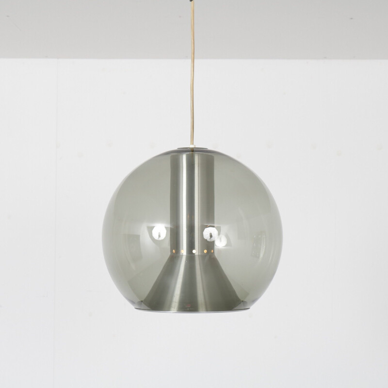 Suspension vintage "Big Globe" de Frank Ligtelijn pour Raak, Pays-Bas 1960