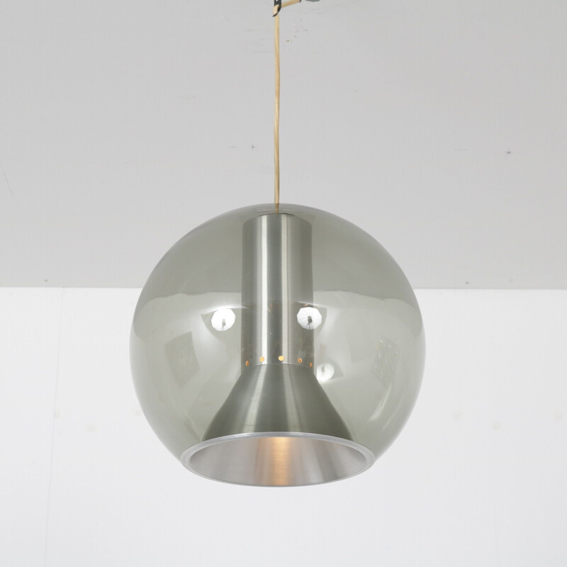 Vintage 'Big Globe' hanging lamp by Frank Ligtelijn for Raak, the Netherlands 1960s