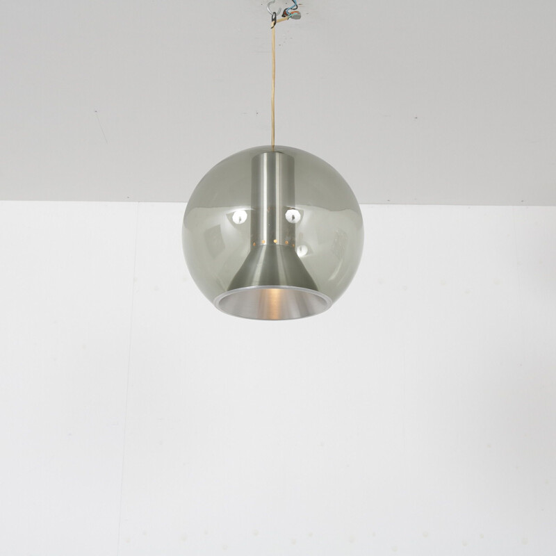 Vintage 'Big Globe' hanging lamp by Frank Ligtelijn for Raak, the Netherlands 1960s