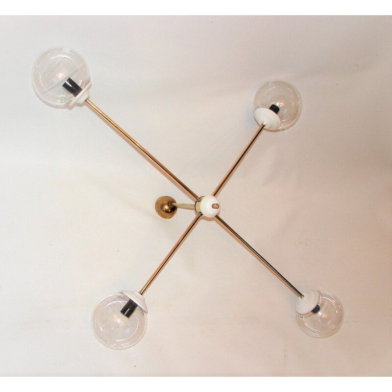 Vintage Minimalist chandelier 1960s