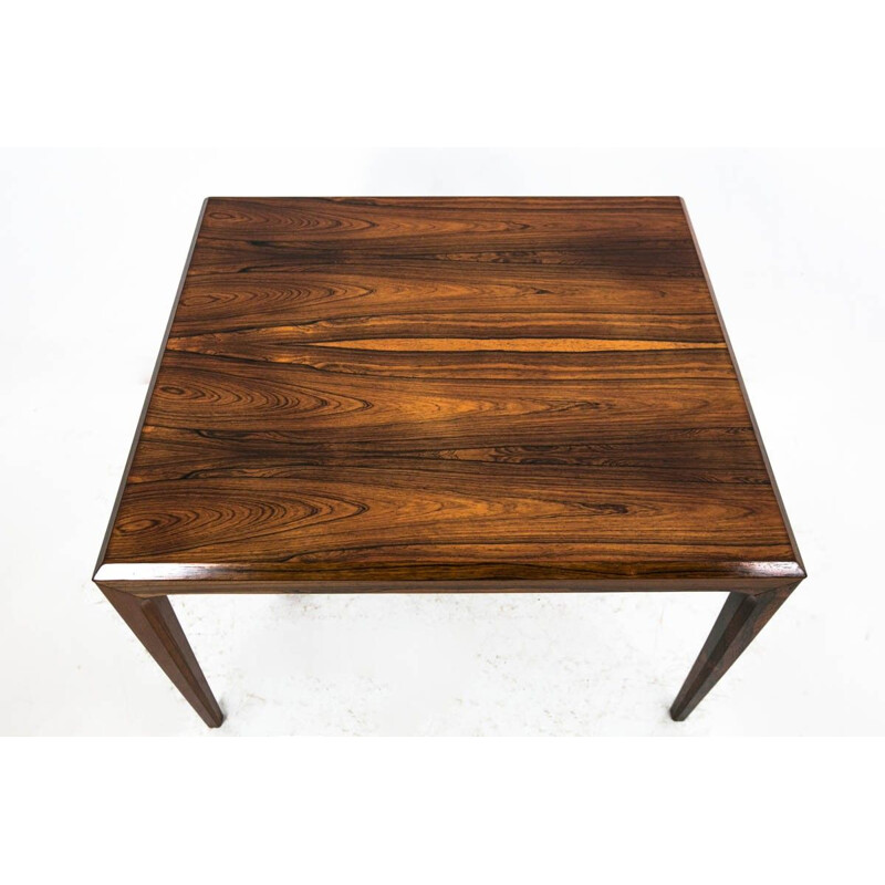 Mesa de centro vintage de palisandro de J. Andersen, Dinamarca 1960