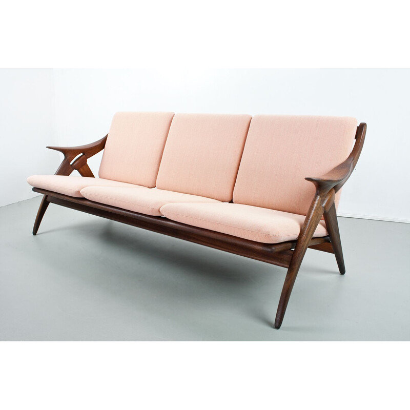 Vintage De Ster Knot Sofa in Teak 1960s