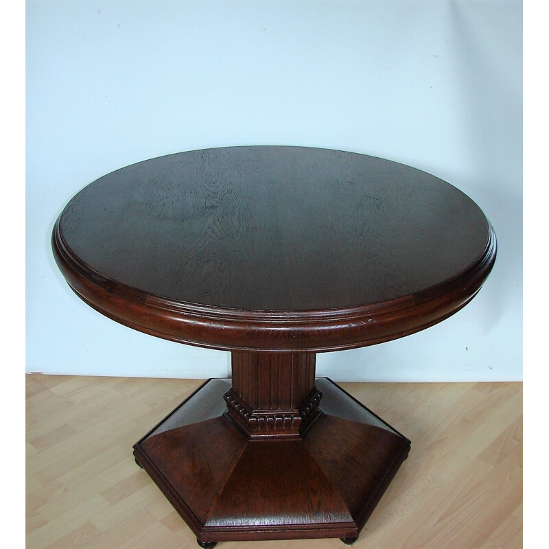 Vintage Oak Art Deco Table 1920s