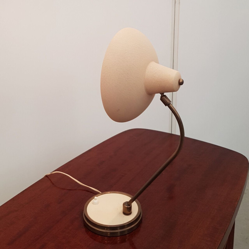 Lampe de bureau vintage beige