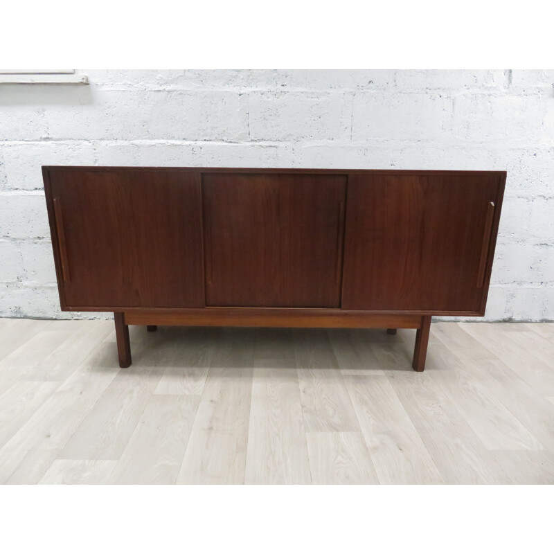 Large vintage teak sideboard Scandinavian 1960