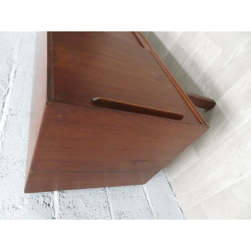 Grande enfilade vintage en teck scandinave 1960