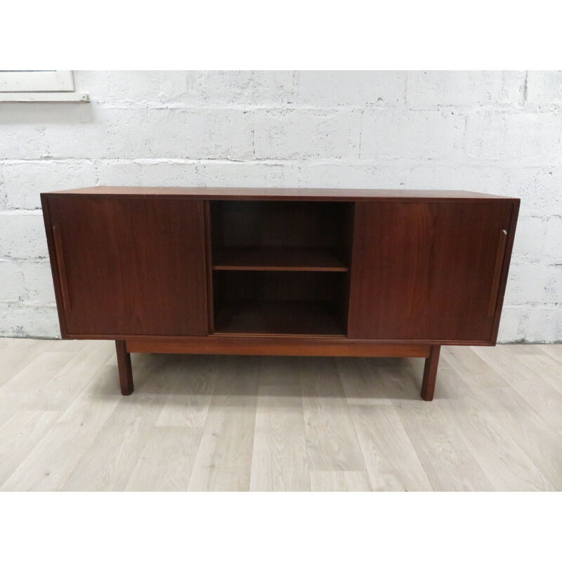 Large vintage teak sideboard Scandinavian 1960