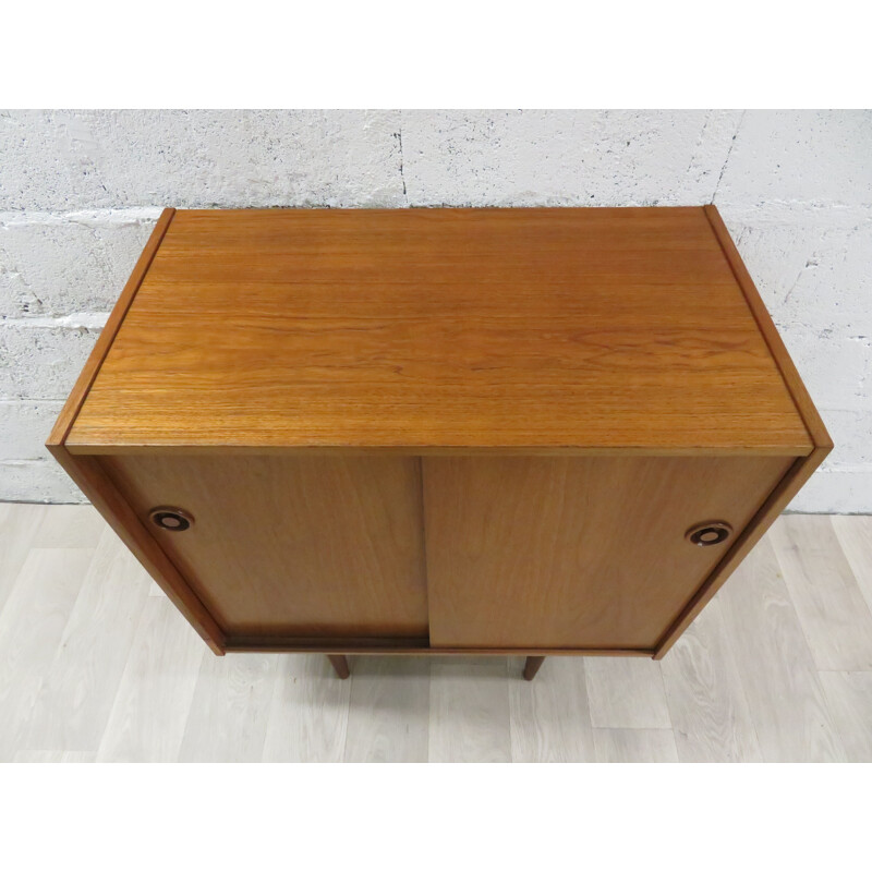 Vintage teak highboard Scandinavian 1960s