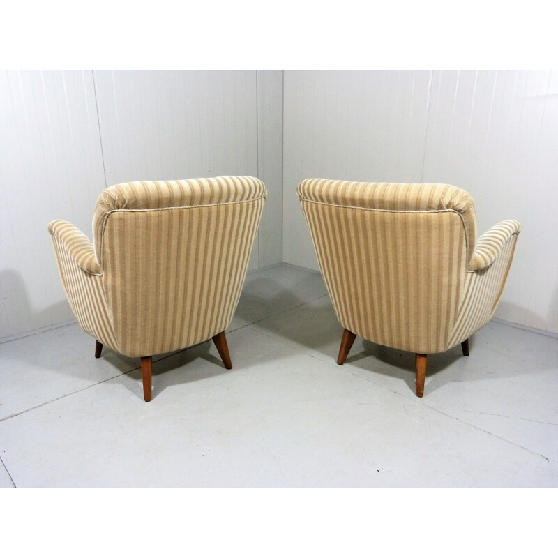 Paire de fauteuils vintage club easy 1950