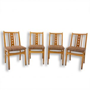 Set of 4 vintage chairs Czechoslovakia 1960