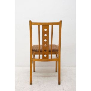 Lot de 4 chaises vintage Tchécoslovaquie 1960