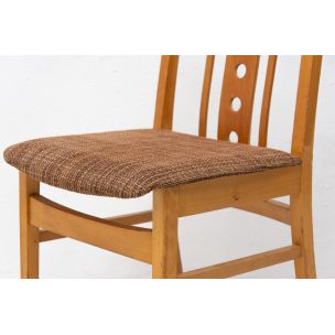 Set van 4 vintage Tsjecho-Slowaakse stoelen 1960