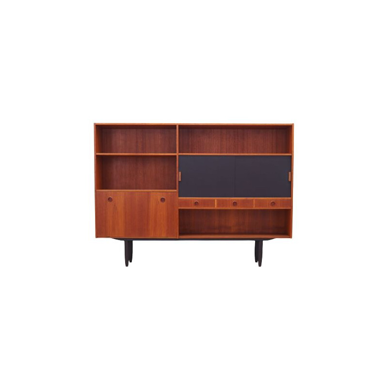 Vintage teak highboard Denmark 1970