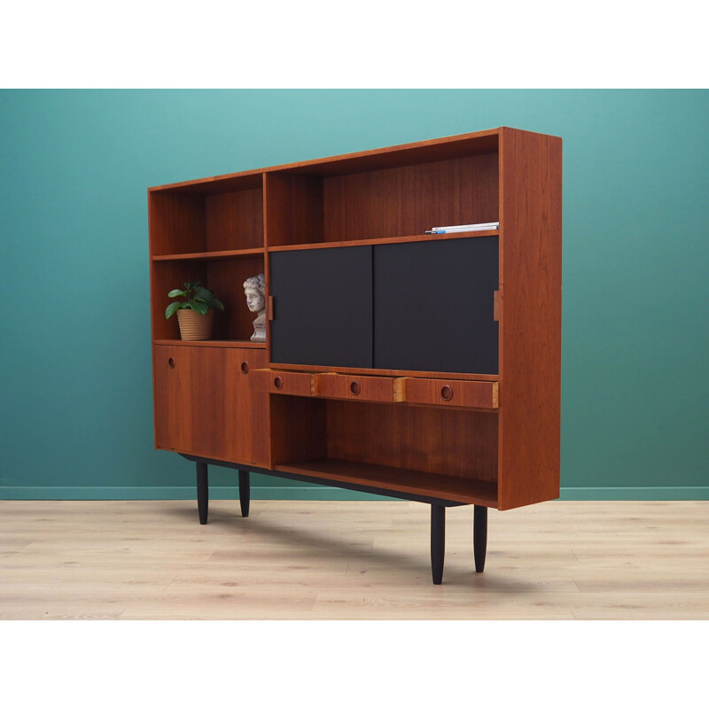 Vintage teak highboard Denmark 1970