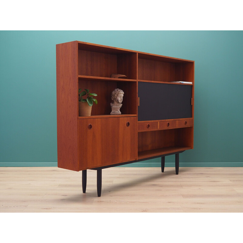 Vintage teak highboard Denmark 1970