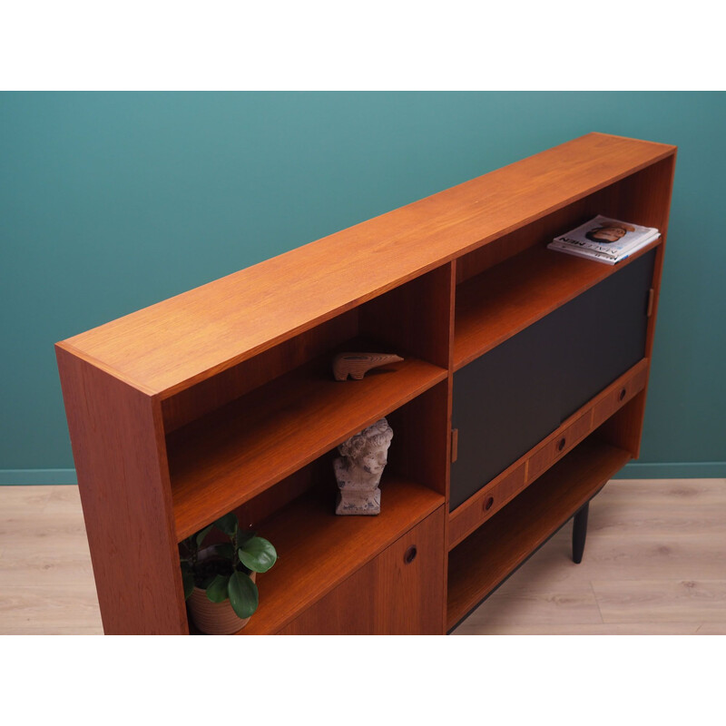 Vintage teak highboard Denmark 1970