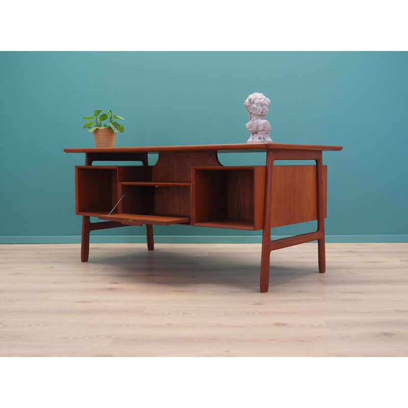 Vintage teak desk by Omann Jun Denmark 1970