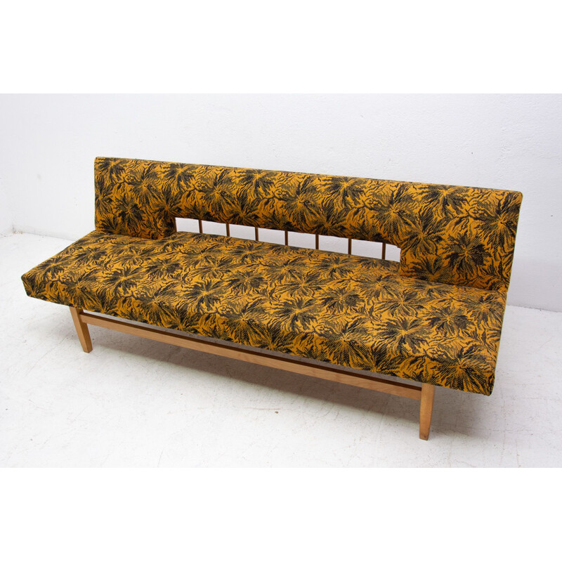 Banc de canapé vintage ajustable de Miroslav Navrátil Tchécoslovaquie 1960