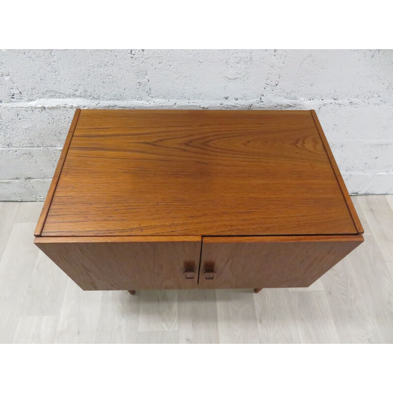 Vintage teak highboard scandinavian 1960s