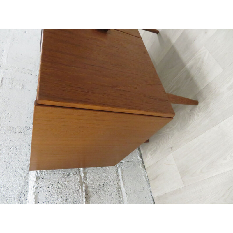 Vintage teak highboard scandinavian 1960s