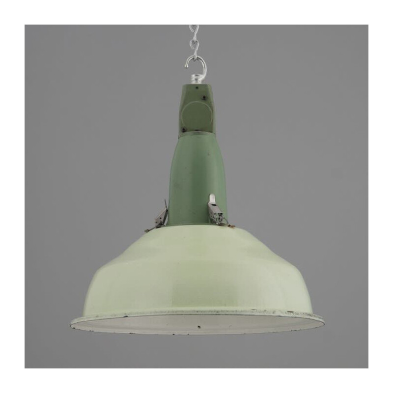 Vintage soviet industrial pendant lamp