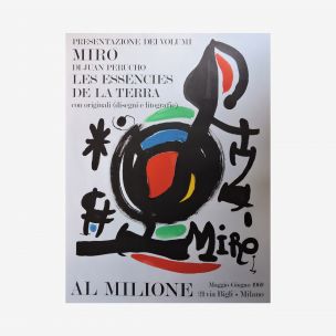 Litografia d'epoca di Joan Miró, Italia 1969
