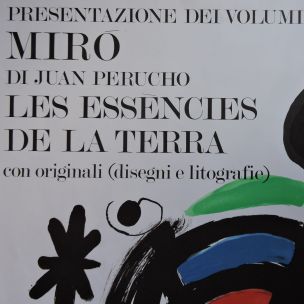 Litografía vintage de Joan Miró, Italia 1969