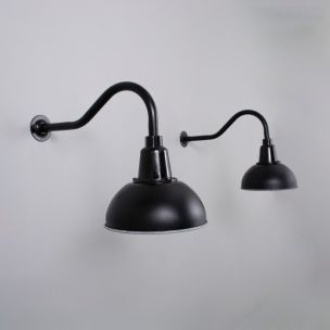 Vintage Black wall lights Soviet 1950s