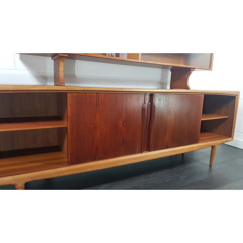 Vintage Long Sideboard by Axel Christensen Odder for ACO Mobler Danish 1960s