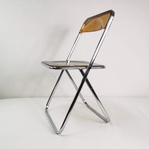 Set of 4 vintage modernist chairs Italy 1970s