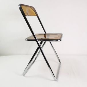 Lot de 4 chaises vintage modernistes Italie 1970