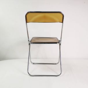 Set of 4 vintage modernist chairs Italy 1970s