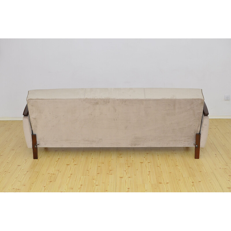 Mid-Century Velvet Sofa Daybed 1960s