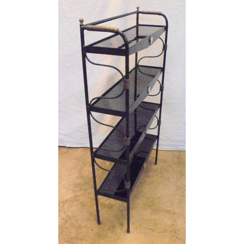 Vintage shelves by Jacques Adnet 1950s
