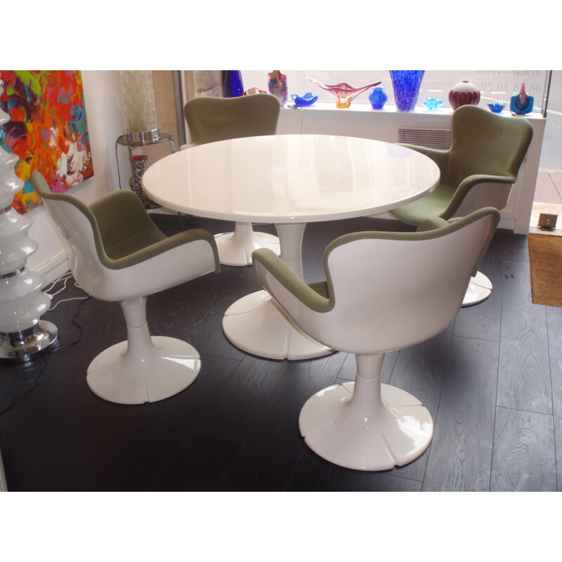 Set dining table and chairs, Christian ADAM - 60