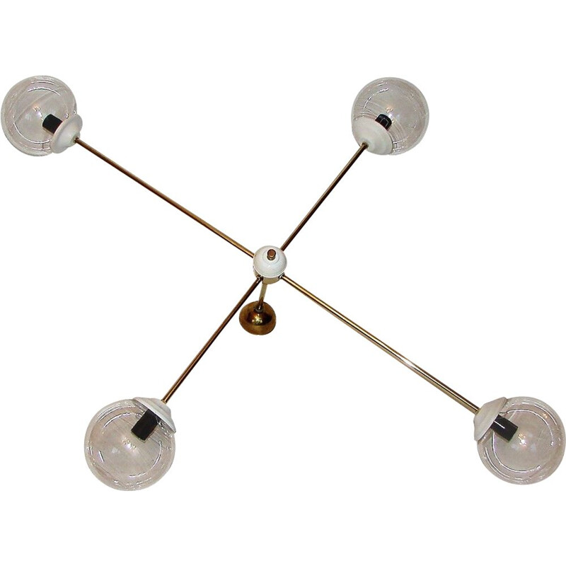 Vintage Minimalist chandelier 1960s