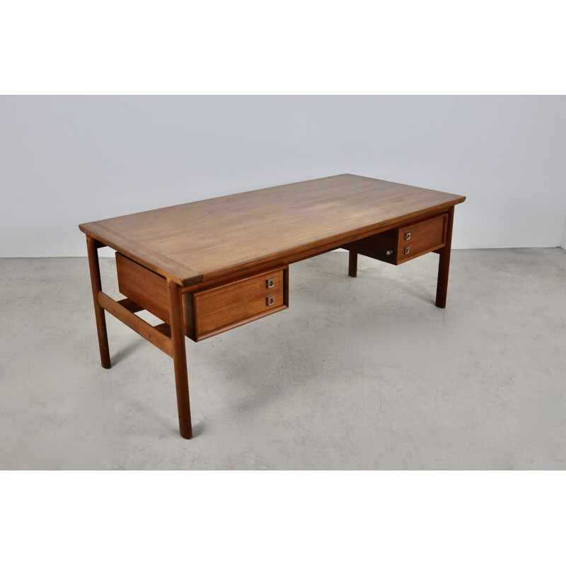 Vintage Executive Teak Desk by Arne Vodder for Sibast, 1965