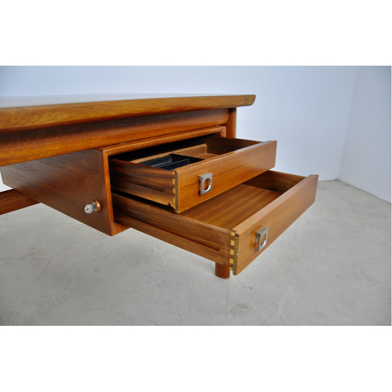 Vintage Executive Teak Desk by Arne Vodder for Sibast, 1965