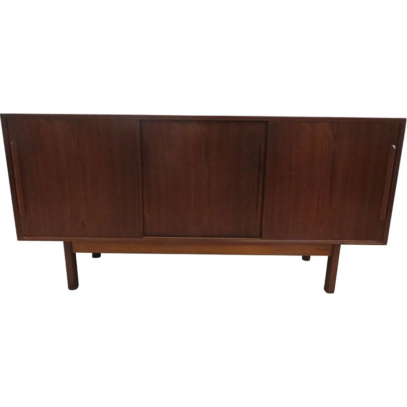 Grande enfilade vintage en teck scandinave 1960