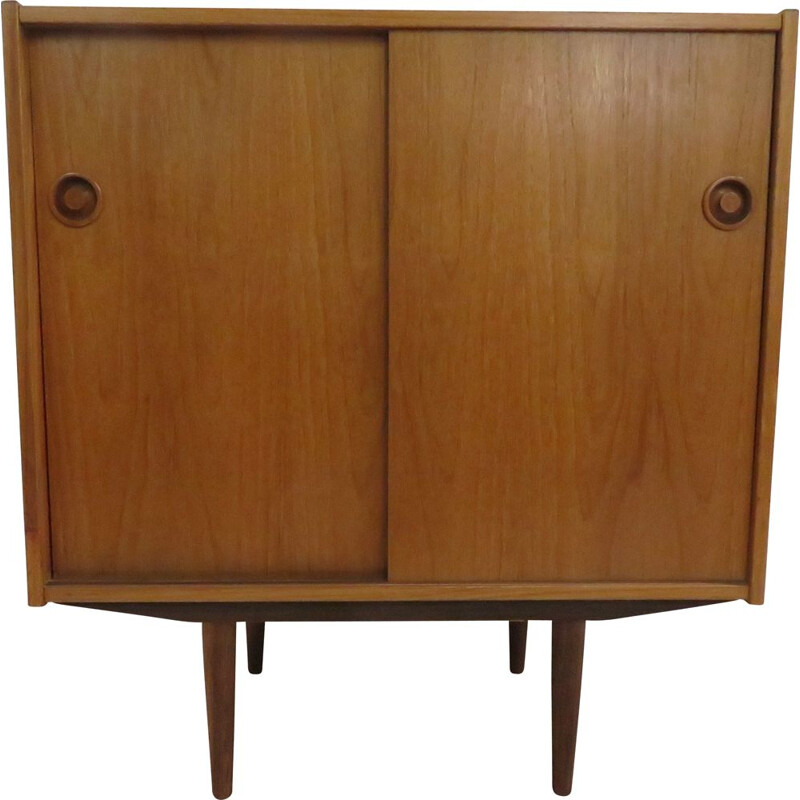 Vintage teak highboard Scandinavian 1960s