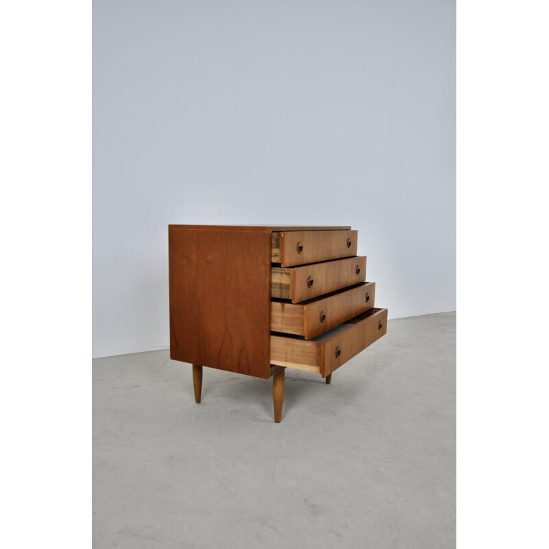 Vintage chest of drawers with 4 drawers 1970