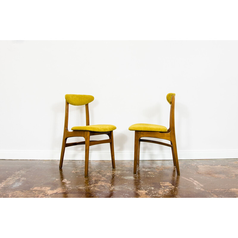 Set of 6 vintage chairs by Rajmund Teofil Hałas 1960