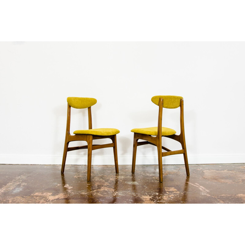 Set of 6 vintage chairs by Rajmund Teofil Hałas 1960