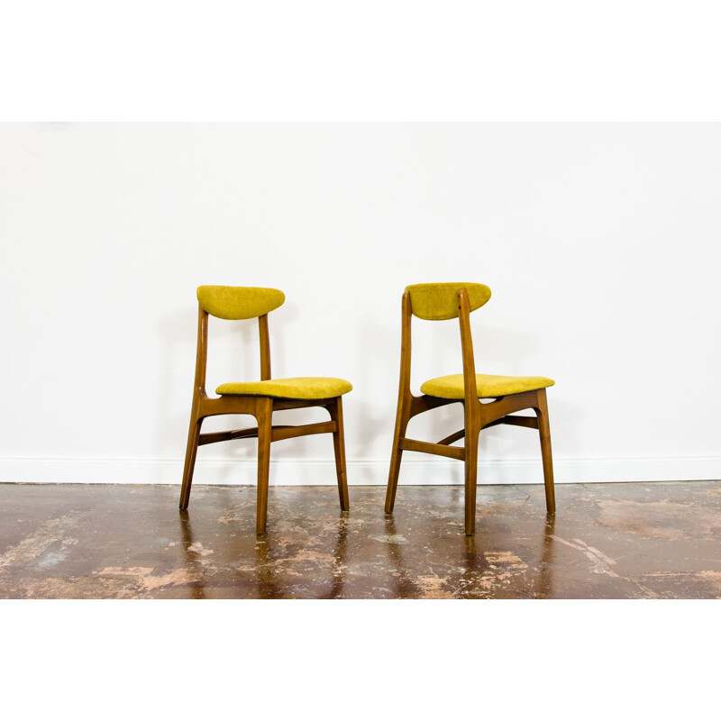 Set of 6 vintage chairs by Rajmund Teofil Hałas 1960