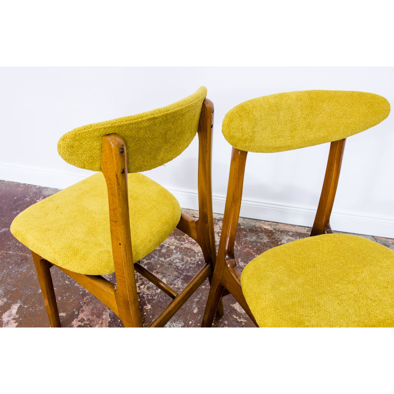 Set of 6 vintage chairs by Rajmund Teofil Hałas 1960