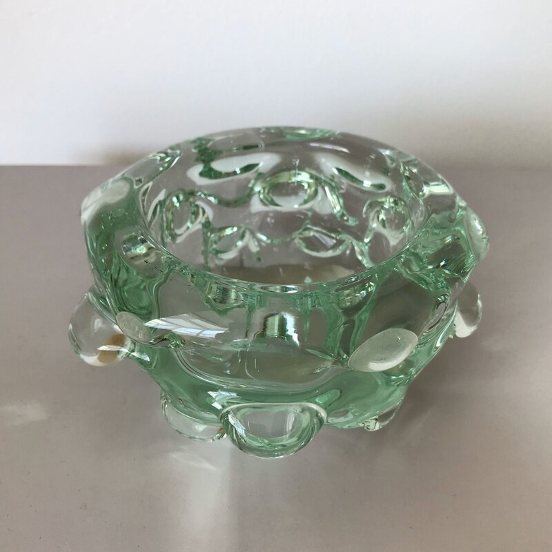 Vintage green bowl Murano