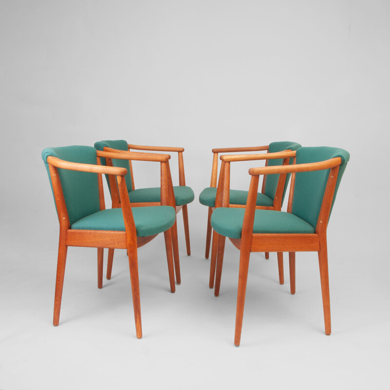 Set of 4 vintage armchairs, model 83a, by Nanna Ditzel for Søren Willadsen, Denmark 1960