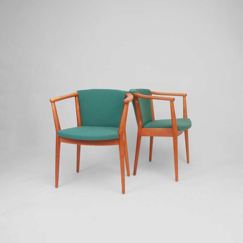 Set of 4 vintage armchairs, model 83a, by Nanna Ditzel for Søren Willadsen, Denmark 1960