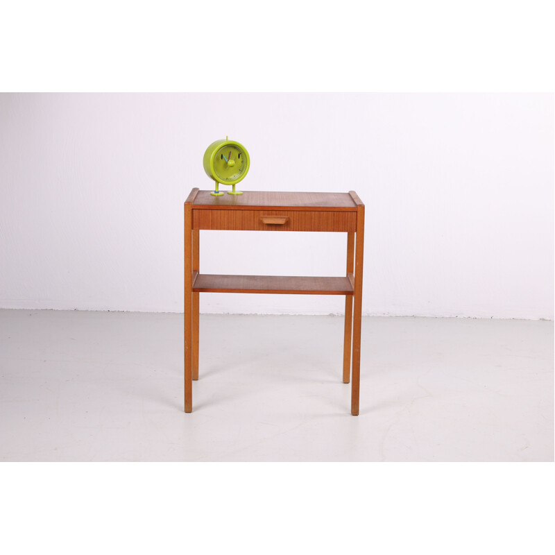 Vintage side table with drawer Danish